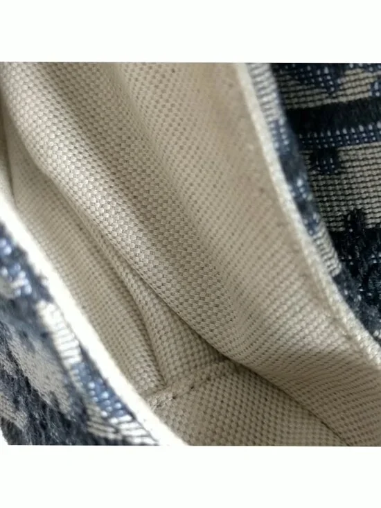 Authentic Dior Saddle Bag Oblique Canvas Navy Blue Shoulder Bag - Picture 13 of 16